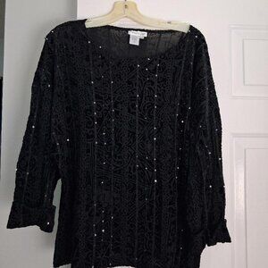 Coldwater Creek Evening Top - Exc Cond - XL